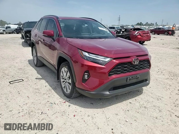 2022 Toyota RAV4 XLE Premium with VIN 2T3C1RFV7NW234284, listed as a Copart auction lot 57142325 with 21,580 mi miles and Salvage title. Bid and sale history available at DreamBid. Image 14.