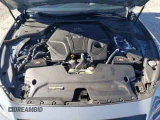 2022 Infiniti Q50 Red Sport 400 with VIN JN1FV7DR8NM390250, listed as a Copart auction lot 87685715 with 66,553 mi miles and Salvage title. Bid and sale history available at DreamBid. Image 11.