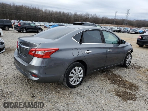 2017 Nissan Sentra SV with VIN 3N1AB7AP2HL662022, listed as a Copart auction lot 44387295 with 146,186 mi miles and Salvage Title. Bid and sale history available at carsss.com. Image 3.