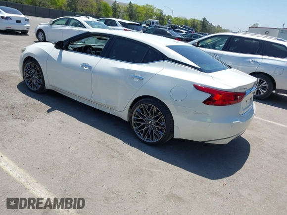 2016 Nissan Maxima SV with VIN 1N4AA6AP6GC903638, listed as a IAAI auction lot 42180421 with 124,586 mi miles and . Bid and sale history available at DreamBid. Image 3.
