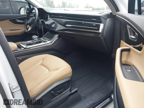 2023 Audi Q7 Premium Plus with VIN WA1LXBF73PD005733, listed as a IAAI auction lot 42229125 with 42,381 mi miles and . Bid and sale history available at DreamBid. Image 5.
