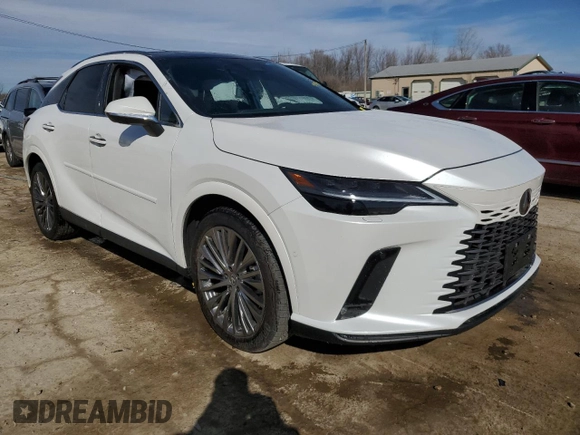 2024 Lexus RX with VIN 2T2BAMCA9RC060925, listed as a Copart auction lot 47474415 with 4,303 mi miles and Salvage Title. Bid and sale history available at carsss.com. Image 4.