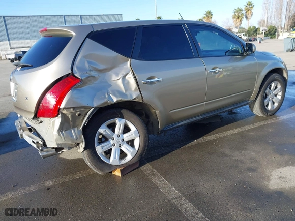 2006 Nissan Murano S with VIN JN8AZ08T46W400307, listed as a IAAI auction lot 41549363 with 138,066 mi miles. Bid and sale history available at carsss.com. Image 4.