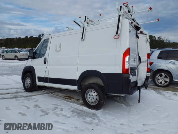 2023 Ram ProMaster Cargo with VIN 3C6LRVNG1PE548538, listed as a IAAI auction lot 41082571 with 21,357 mi miles and . Bid and sale history available at DreamBid. Image 3.