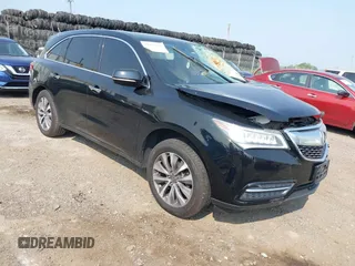 2014 Acura MDX Technology z VIN 5FRYD4H46EB036255, wystawiony jako IAAI lot #42437536 z przebiegiem Nie podano mil oraz . Historia ofert i sprzedaży dostępna na DreamBid. Obrazek 1.