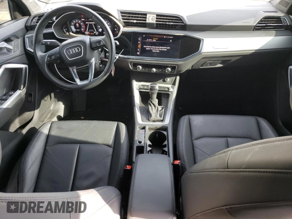 2022 Audi Q3 Premium with VIN WA1AUCF33N1052925, listed as a Copart auction lot 45545485 with 37,002 mi miles and Salvage Title. Bid and sale history available at carsss.com. Image 8.