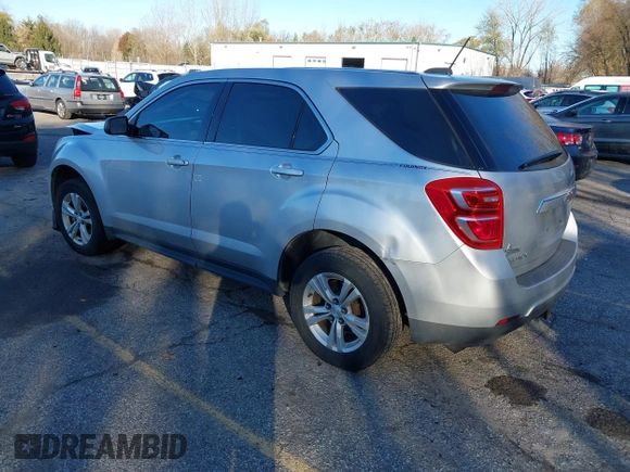 2017 Chevrolet Equinox LS with VIN 2GNALBEK9H1589672, listed as a IAAI auction lot 40798555 with 80,147 mi miles and . Bid and sale history available at carsss.com. Image 3.