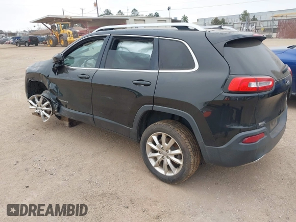 2014 Jeep Cherokee Limited with VIN 1C4PJLDSXEW279356, listed as a IAAI auction lot 41533158 with 115,117 mi miles. Bid and sale history available at carsss.com. Image 3.