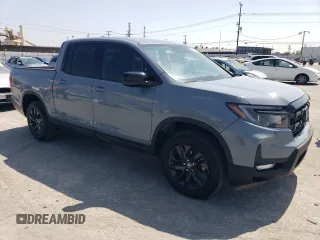 2024 Honda Ridgeline Sport with VIN 5FPYK3F18RB021179, listed as a Copart auction lot 55466935 with 8,400 mi miles and Salvage title. Bid and sale history available at DreamBid. Image 4.