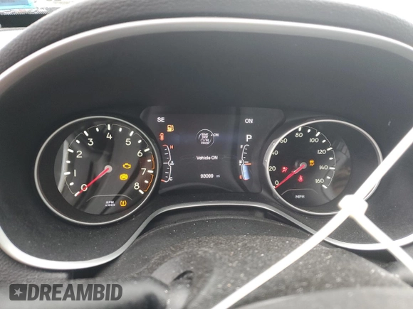 2018 Jeep Compass Sport z VIN 3C4NJDABXJT163155, wystawiony jako Copart lot #58648405 z przebiegiem 93 099 mil mil oraz Szkoda całkowita • Salvage title. Historia ofert i sprzedaży dostępna na DreamBid. Obrazek 9.