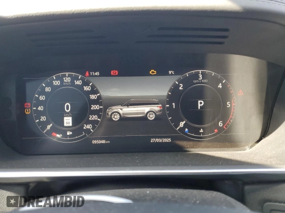 2019 Land Rover Range Rover Sport HSE with VIN SALWR2RK0KA843251, listed as a Copart auction lot 48975475 with 95,048 mi miles and Clean Title. Bid and sale history available at carsss.com. Image 9.