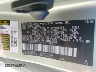 2009 Toyota Sienna CE with VIN 5TDZK23C79S266113, listed as a Copart auction lot 54671735 with 142,367 mi miles and Clean Title. Bid and sale history available at carsss.com. Image 14.