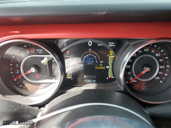 2022 Jeep Gladiator Rubicon with VIN 1C6JJTBG5NL101657, listed as a Copart auction lot 74682144 with 13,352 mi miles and Non Repairable. Bid and sale history available at carsss.com. Image 9.