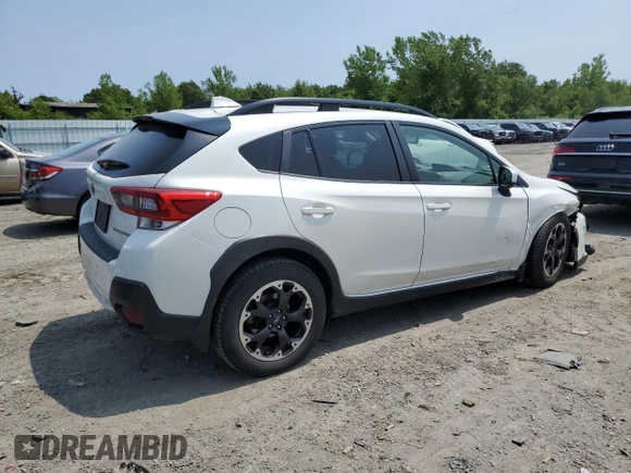 2021 Subaru Crosstrek Premium with VIN JF2GTAPC0MH661791, listed as a Copart auction lot 60546185 with 53,432 mi miles and Salvage title. Bid and sale history available at DreamBid. Image 3.