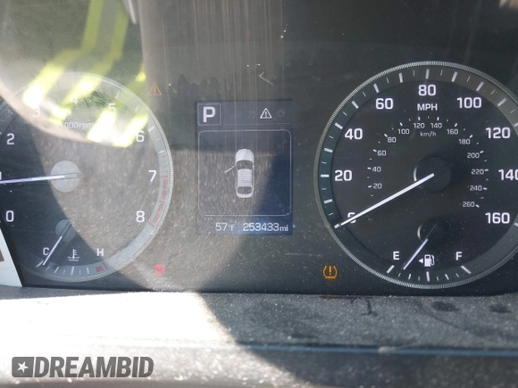 2015 Hyundai Sonata SE with VIN 5NPE24AF0FH168212, listed as a IAAI auction lot 41750301 with 253,433 mi miles and . Bid and sale history available at DreamBid. Image 7.