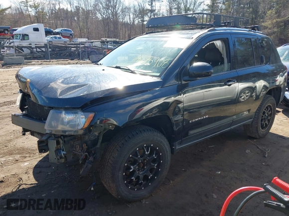 2014 Jeep Compass Latitude with VIN 1C4NJDEB2ED626380, listed as a IAAI auction lot 41675908 with 90,153 mi miles. Bid and sale history available at carsss.com. Image 18.