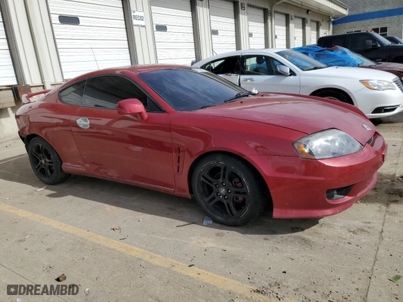 2006 Hyundai Tiburon GT with VIN KMHHN65F86U190230, listed as a Copart auction lot 47736175 with 156,991 mi miles and Non Repairable. Bid and sale history available at carsss.com. Image 4.