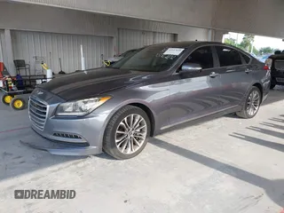 2017 Genesis G80 3.8L z VIN KMHGN4JE4HU171285, wystawiony jako IAAI lot #42197648 z przebiegiem 125 192 mil mil oraz . Historia ofert i sprzedaży dostępna na DreamBid. Obrazek 2.