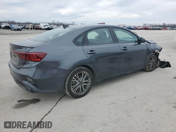 2023 Kia Forte GT-Line with VIN 3KPF54AD8PE622089, listed as a Copart auction lot 45169965 with 19,787 mi miles and Salvage Title. Bid and sale history available at carsss.com. Image 3.
