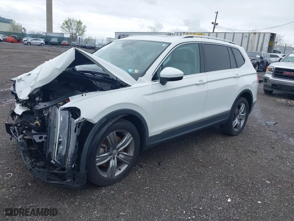2019 Volkswagen Tiguan SEL Premium with VIN 3VV4B7AX9KM053328, listed as a IAAI auction lot 41960908 with 42,821 mi miles. Bid and sale history available at carsss.com. Image 2.