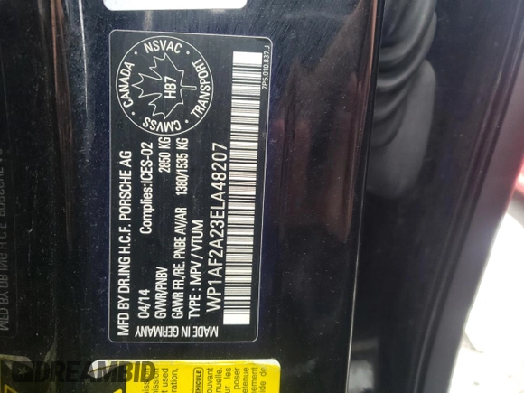 2014 Porsche Cayenne Diesel z VIN WP1AF2A23ELA48207, wystawiony jako Copart lot #49730285 z przebiegiem 284 227 mil mil oraz Szkoda całkowita • Salvage title. Historia ofert i sprzedaży dostępna na DreamBid. Obrazek 13.