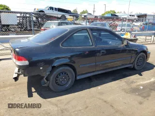 1998 Honda Civic DX with VIN 1HGEJ6120WL012227, listed as a Copart auction lot 68300514 with 278,117 mi miles and Salvage Title. Bid and sale history available at carsss.com. Image 3.