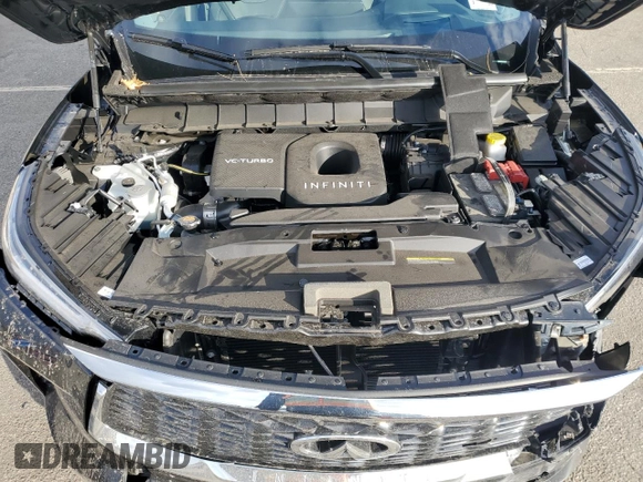 2025 Infiniti QX60 Luxe with VIN 5N1AL1FS4SC331767, listed as a Copart auction lot 82446074 with 457 mi miles and Salvage title. Bid and sale history available at DreamBid. Image 13.