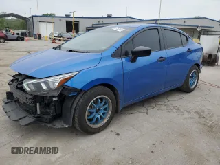 2020 Nissan Versa S with VIN 3N1CN8DV9LL904569, listed as a Copart auction lot 51752034 with 49,333 mi miles and Salvage Title. Bid and sale history available at carsss.com. Image 1.
