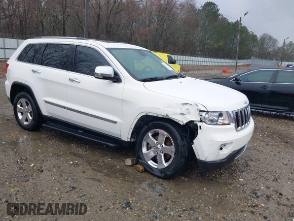 2012 Jeep Grand Cherokee Limited with VIN 1C4RJEBG7CC270910, listed as a IAAI auction lot 41761760 with 124,785 mi miles. Bid and sale history available at carsss.com. Image 1.