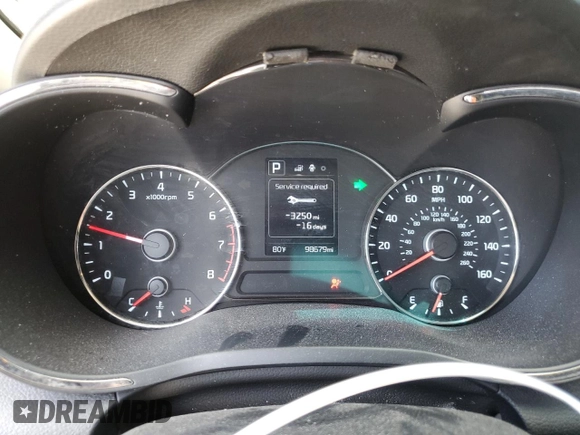 2017 Kia Forte LX with VIN 3KPFL4A77HE062986, listed as a Copart auction lot 52036365 with 98,679 mi miles and Salvage Title. Bid and sale history available at carsss.com. Image 9.