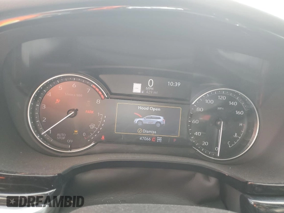 2022 Cadillac XT6 Premium Luxury with VIN 1GYKPDRS0NZ117512, listed as a Copart auction lot 53599905 with 47,066 mi miles and Salvage Title. Bid and sale history available at carsss.com. Image 9.