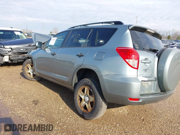 2008 Toyota RAV4 with VIN JTMBD33VX86057109, listed as a IAAI auction lot 41906587 with 1 mi miles. Bid and sale history available at carsss.com. Image 3.