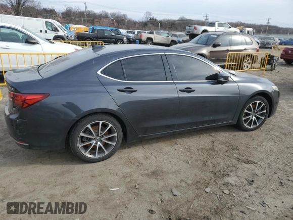 2016 Acura TLX V6 with VIN 19UUB2F3XGA011795, listed as a Copart auction lot 44322505 with 0 mi miles and Salvage Title. Bid and sale history available at carsss.com. Image 3.