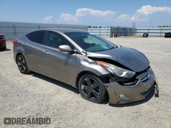 2013 Hyundai Elantra GLS with VIN 5NPDH4AE4DH451758, listed as a Copart auction lot 60124935 with 164,784 mi miles and Salvage title. Bid and sale history available at DreamBid. Image 4.