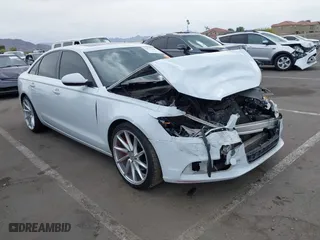 2015 Audi A6 2.0T Premium Plus with VIN WAUGFAFC7FN010019, listed as a IAAI auction lot 42033638 with 1 mi miles. Bid and sale history available at carsss.com. Image 1.