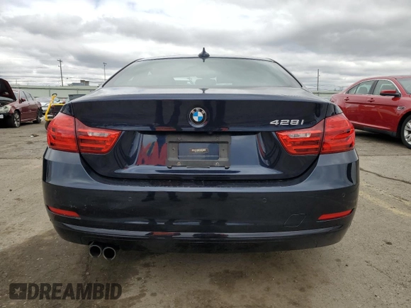 2015 BMW 4 Series 428i with VIN WBA3N3C52FK232570, listed as a Copart auction lot 49392085 with 91,342 mi miles and Salvage Title. Bid and sale history available at DreamBid. Image 6.