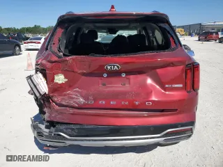 2021 Kia Sorento SX with VIN 5XYRK4LFXMG052843, listed as a Copart auction lot 49823625 with 38,474 mi miles and Salvage Title. Bid and sale history available at carsss.com. Image 6.