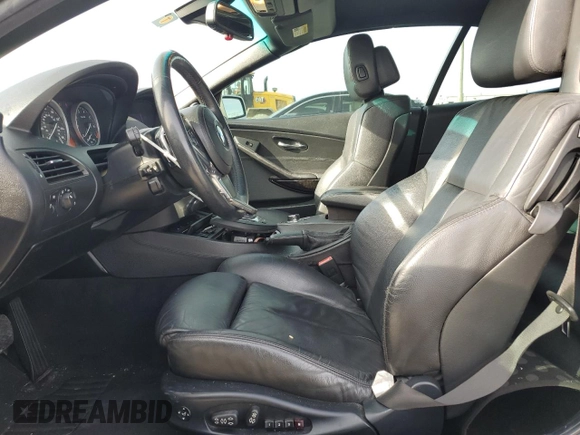2009 BMW 6 Series 650i with VIN WBAEB53589CX64532, listed as a Copart auction lot 84812074 with 84,443 mi miles and Salvage Title. Bid and sale history available at carsss.com. Image 7.