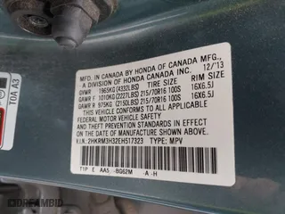 2014 Honda CR-V LX with VIN 2HKRM3H32EH517323, listed as a IAAI auction lot 42020715 with 121,389 mi miles. Bid and sale history available at carsss.com. Image 9.