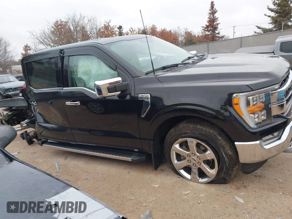 2021 Ford F-150 XL with VIN 1FTFW1E80MFC23042, listed as a IAAI auction lot 41480809 with 1 mi miles. Bid and sale history available at carsss.com. Image 12.