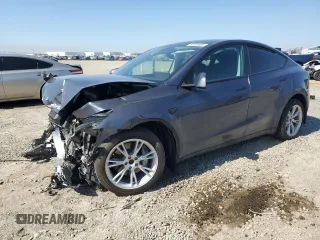 2023 Tesla Model Y Long Range with VIN 7SAYGDEE2PA164405, listed as a Copart auction lot 50085905 with 42,156 mi miles and Salvage Title. Bid and sale history available at DreamBid. Image 1.