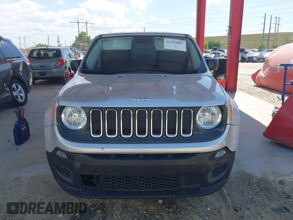 2016 Jeep Renegade Sport with VIN ZACCJAAT4GPD76634, listed as a IAAI auction lot 41793007 with 143,716 mi miles and . Bid and sale history available at carsss.com. Image 12.