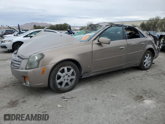 2006 Cadillac CTS with VIN 1G6DM57T760152923, listed as a Copart auction lot 48122565 with 0 mi miles and Salvage Title. Bid and sale history available at carsss.com. Image 1.