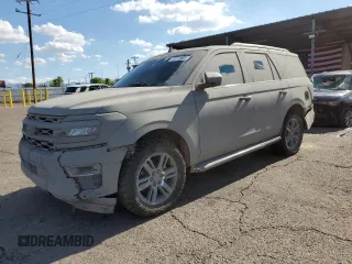 2023 Ford Expedition Limited z VIN 1FMJU1K87PEA15010, wystawiony jako Copart lot #59394745 z przebiegiem 29 373 mil mil oraz Szkoda całkowita • Salvage title. Historia ofert i sprzedaży dostępna na DreamBid. Obrazek 1.
