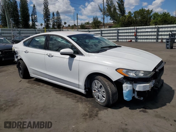 2019 Ford Fusion S with VIN 3FA6P0G76KR229610, listed as a Copart auction lot 51007905 with Not Provided miles and Clean Title. Bid and sale history available at DreamBid. Image 4.