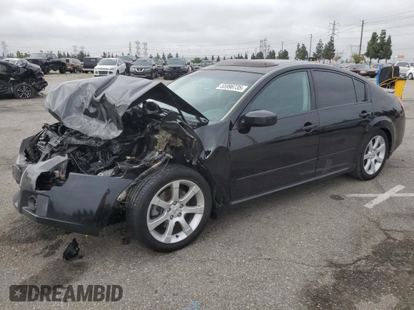 2008 Nissan Maxima SE with VIN 1N4BA41E38C809788, listed as a Copart auction lot 55996735 with Not provided miles and Salvage title. Bid and sale history available at DreamBid. Image 1.