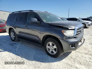 2012 Toyota Sequoia SR5 with VIN 5TDZM5G11CS003448, listed as a Copart auction lot 77208904 with 287,106 mi miles and Salvage Title. Bid and sale history available at carsss.com. Image 4.
