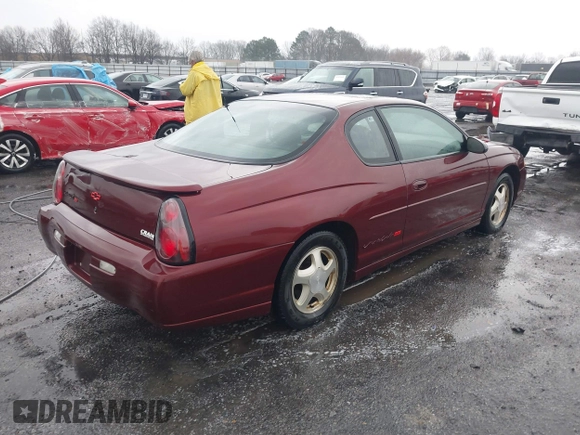 2001 Chevrolet Monte Carlo SS with VIN 2G1WX15K319253951, listed as a IAAI auction lot 41416935 with 283,164 mi miles. Bid and sale history available at carsss.com. Image 4.