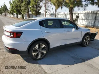 2023 Polestar 2 with VIN YSMEG3KA0PL141074, listed as a Copart auction lot 74339014 with 36,436 mi miles and Salvage Title. Bid and sale history available at carsss.com. Image 3.