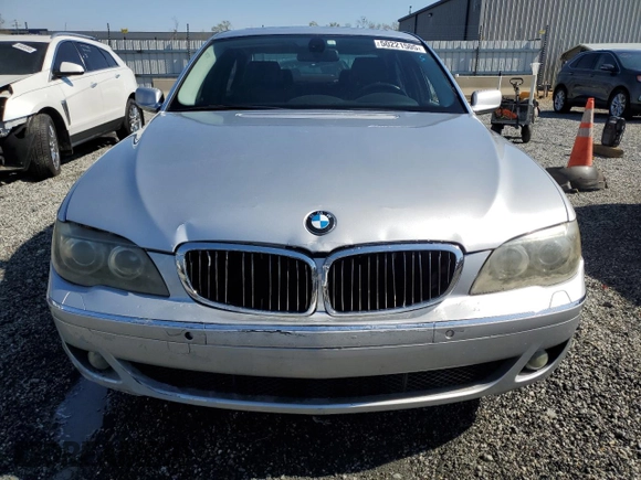 2006 BMW 7 Series 750Li with VIN WBAHN835X6DT59235, listed as a Copart auction lot 50221505 with 172,187 mi miles and Salvage Title. Bid and sale history available at carsss.com. Image 5.